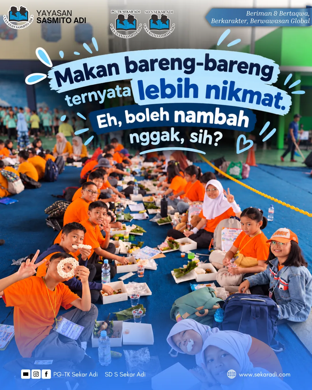 Makan bersama-sama saat Pekan Jelajah Ilmu